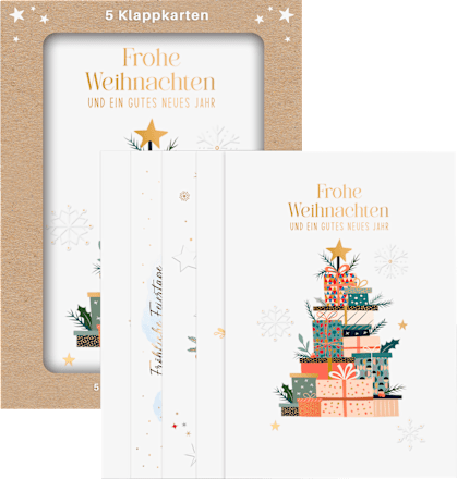 Grußkarte Pure Weihnachten, Mehrstückpackung CACTUS