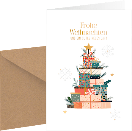 Grußkarte Pure Weihnachten, Mehrstückpackung CACTUS
