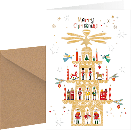 Grußkarte Pure Weihnachten, Mehrstückpackung CACTUS