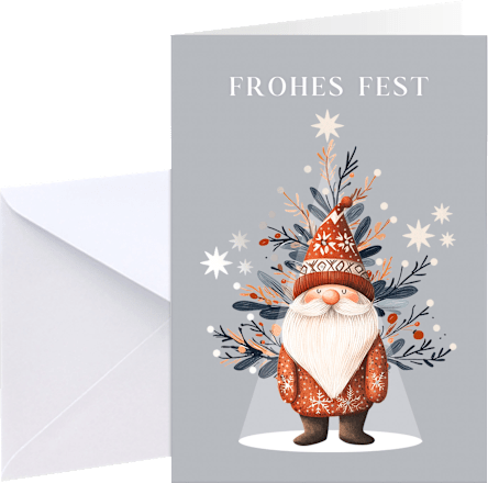 Grußkarte Weihnachten modern, Mehrstückpackung CACTUS
