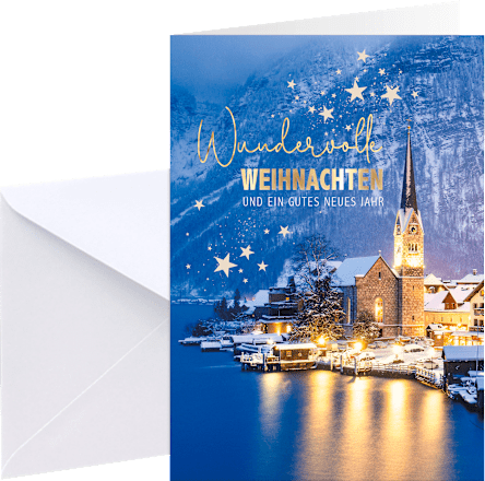 Grußkarte Weihnachten klassisch, Mehrstückpackung CACTUS