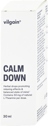Bylinné kvapky v spreji s medovkou a levanduľou Calm Down vilgain
