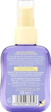 Körperspray Body Mist Dream Cloud Jean&Len