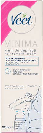 Depilačný krém na bikiny a podpazušie Minima Veet