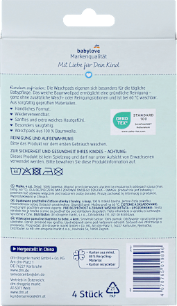 Waschpads bunt babylove
