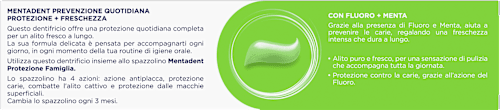 Dentifricio PROTEZIONE + FRESCHEZZA mentadent