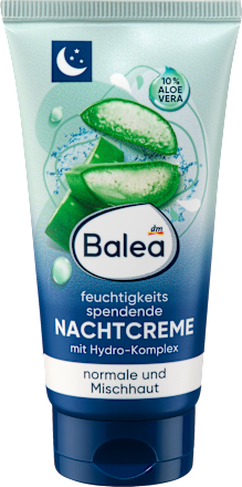 Vlažilna nočna krema za obraz z aloe vero Balea