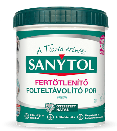 Fertőtlenítő és folteltávolító por SANYTOL