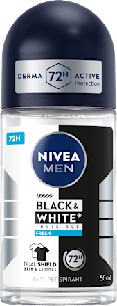 Pánsky guľôčkový antiperspirant Black & White Invisible Fresh NIVEA MEN