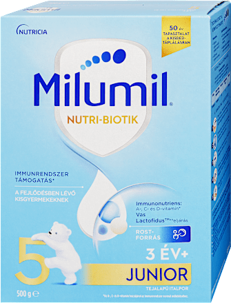 Nutri-Biotik 5 Junior tejalapú italpor 3 éves kortól Milumil