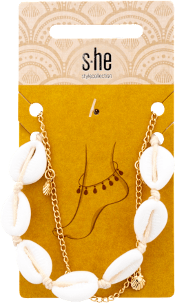 Fußkette Muscheln gold s-he stylecollection