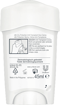 Antitranspirant Deocreme Maximum Protection Clean Scent Rexona