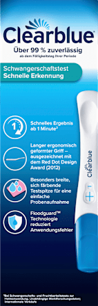 Schwangerschaftstest Schnell 1 Minute Clearblue