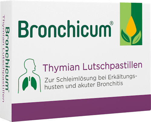 Bronchicum Thymian 42mg Thymiankraut-Trockenextrakt Lutschpastillen Bronchicum