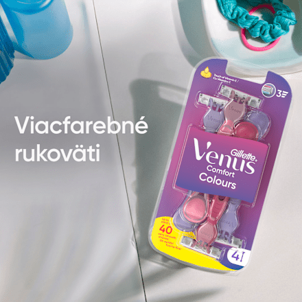 Dámske jednorazové holiace strojčeky Colors Gillette Venus