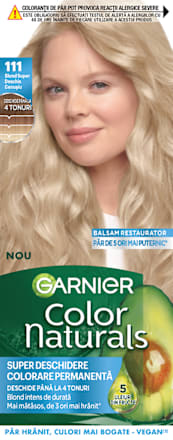 Vopsea de păr permanentă 111 blond deschis cenuşiu GARNIER Color naturals