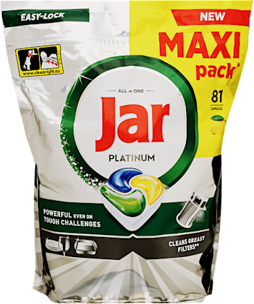 Mosogatókapszula Platinum Lemon Maxi Pack Jar