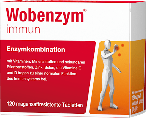 Wobenzym immun, Enzymkombination, magensaftresistente Tabletten Wobenzym
