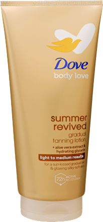 Önbarnító testápoló Derma Spa Summer Revived világos bőrre Dove