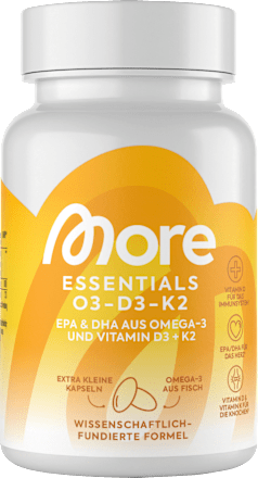 Essentials O3-D3-K2 Kapseln 56 St More Nutrition