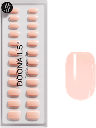Künstliche Nägel, Soft Gel Press Ons Latte Short Square Doonails