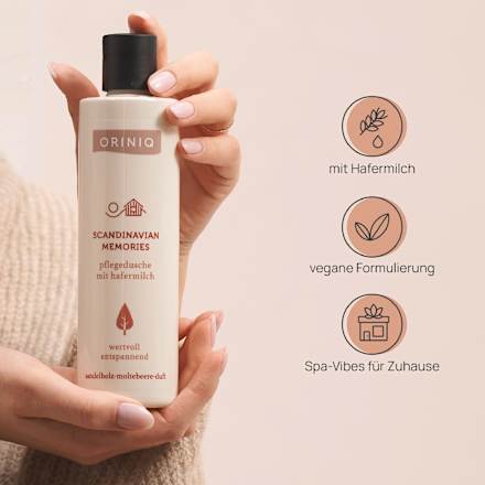 Pflegedusche Scandinavian Memories mit Hafermilch, Sandelholz & Moltebeere ORINIQ