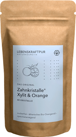 Zahnkristalle Vitanur Xylit & Orange LEBENSKRAFTPUR