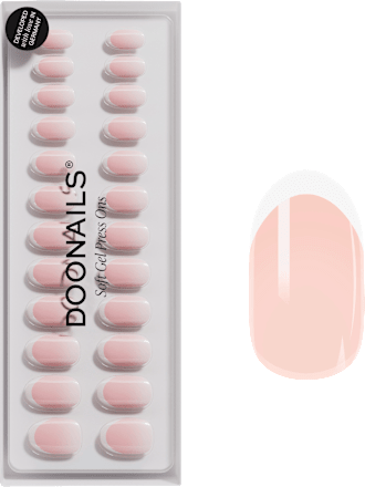 Künstliche Nägel Press Ons Medium Round Classic French Doonails