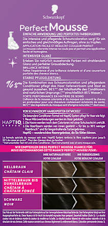 Permanente Schaumcoloration - Nr. 400 Dunkelbraun Schwarzkopf Perfect Mousse
