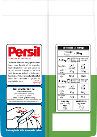 Vollwaschmittel Megaperls Sensitive Persil