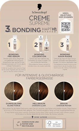 Dauerhafte Coloration Creme Supreme - Nr. 6-68 Helles Karamellbraun Schwarzkopf CREME SUPREME