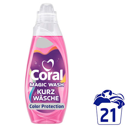Colorwaschmittel flüssig Magic Wash Quick & Care Coral