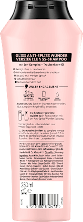 Shampoo Anti-Spliss Wunder Schwarzkopf GLISS