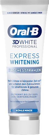 Zahnpasta 3D White Professional Express Whitening frisches Strahlen Oral-B