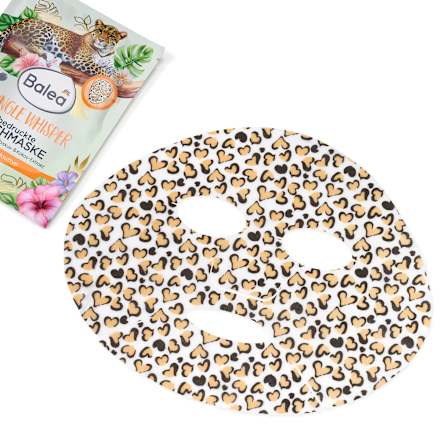 Mintás szövetmaszk minden bőrítpusra Jungle Whisper leopárd Balea