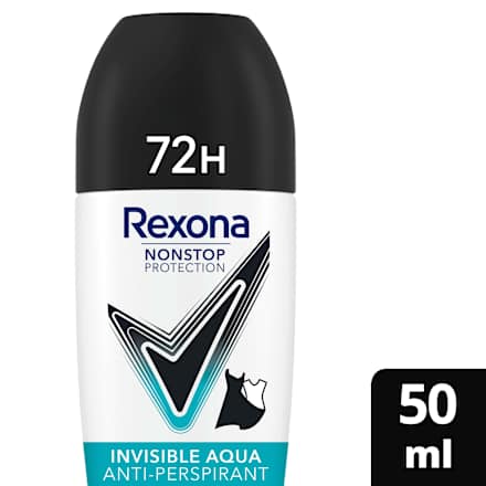 Antitranspirant Deo Roll-On Nonstop Protection Invisible Aqua Rexona
