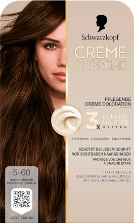 Dauerhafte Coloration Creme Supreme - Nr. 5-60 Schokobraun Schwarzkopf CREME SUPREME