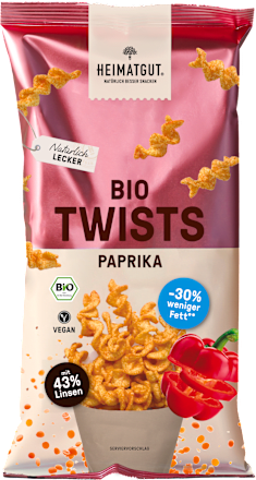 Knabbergebäck Twists Paprika HEIMATGUT