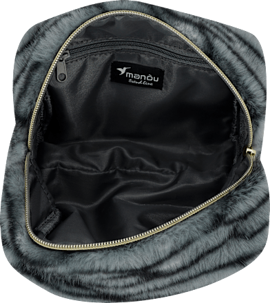 Kosmetiktasche mit Tierfellmuster manòu