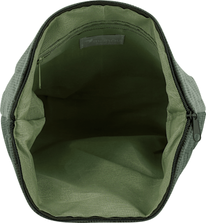 Kosmetiktasche in Samtoptik grün manòu