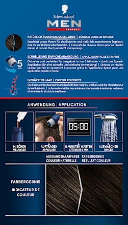 Anti-Grau Tönungs-Gel - Nr. 80 Natur Schwarzbraun Schwarzkopf Men Perfect