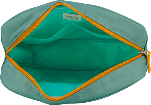 Kulturtasche Kinder Affe türkis manòu