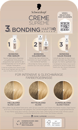 Dauerhafte Coloration Creme Supreme - Nr. 9-0 Natürliches Hellblond Schwarzkopf CREME SUPREME