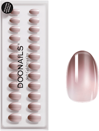 Künstliche Nägel, Soft Gel Press Ons Brownie Short Round  Doonails