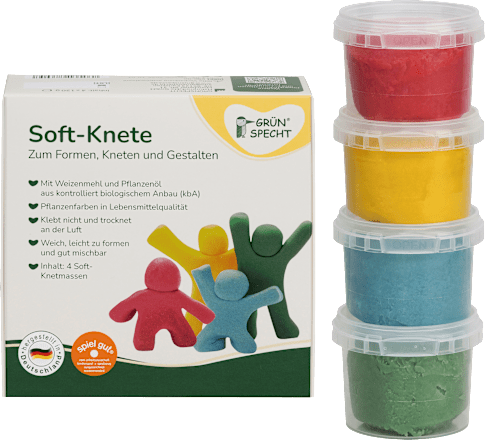 Soft-Knete Set 4tlg (480 g) Grünspecht