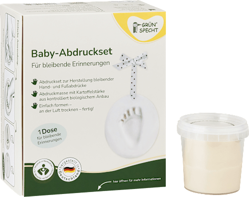 Baby-Abdruckset 1 Dose Grünspecht
