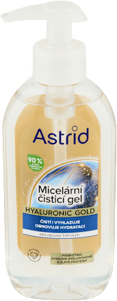 Hyaluronic Gold micelární čisticí gel Astrid
