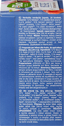 Früchtetee, Nordische Beere mit Heidelbeere & Preiselbeere (20 Beutel) dmBio