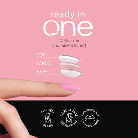 UV Nagellack 3in1 Ready in One 10 One Pink Spark NÉONAIL