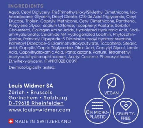 Louis Widmer proderm Anti-Aging Nachtcreme Reichhaltig TH Louis Widmer